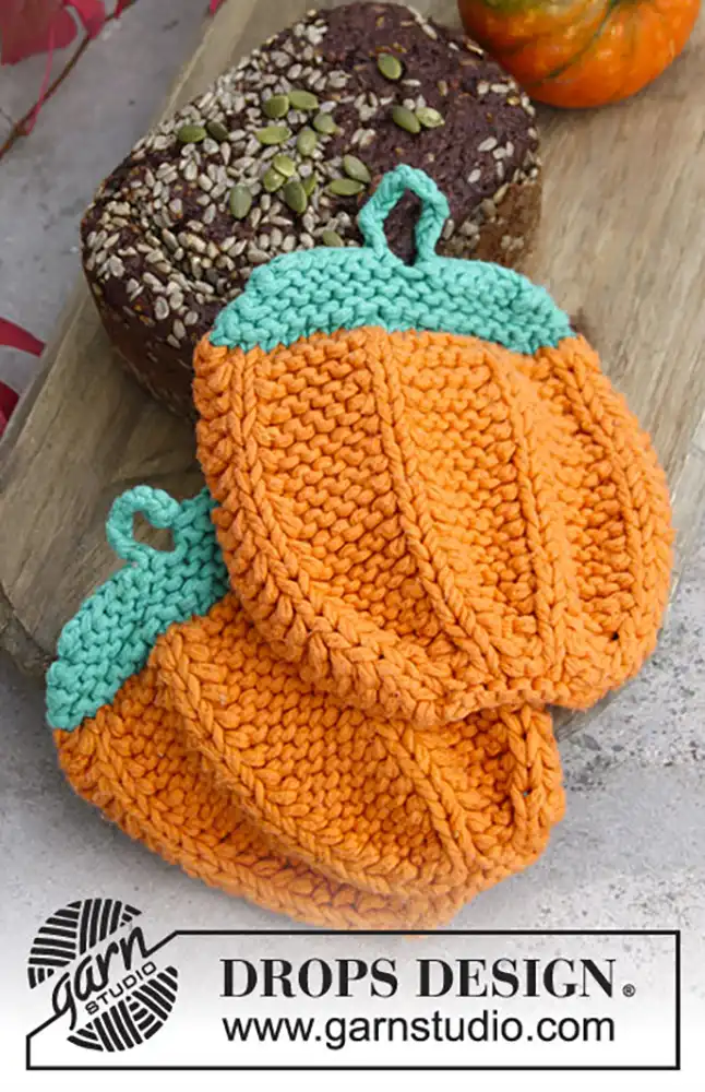 Topflappen Roasted Pumpkin (Strickset)