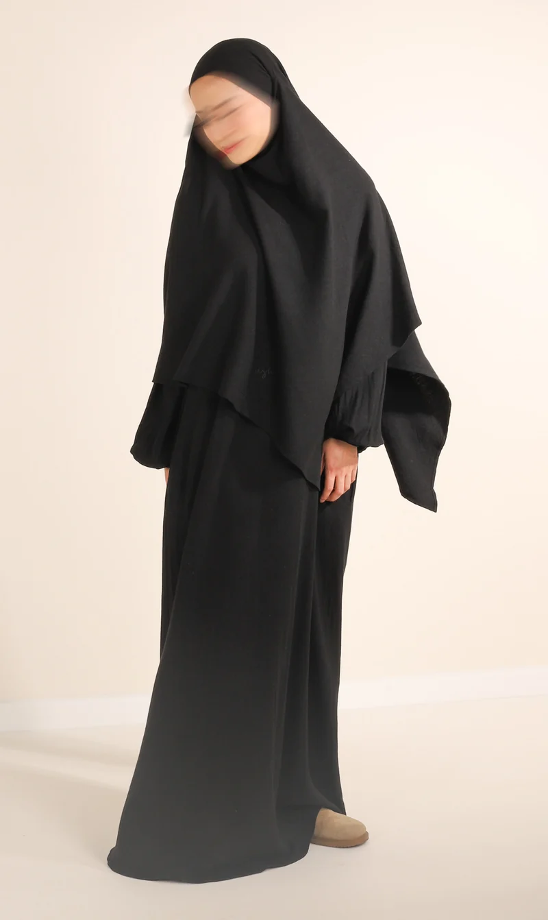 Diamond Khimar (Krawatte) Nila Leinen – Schwarz