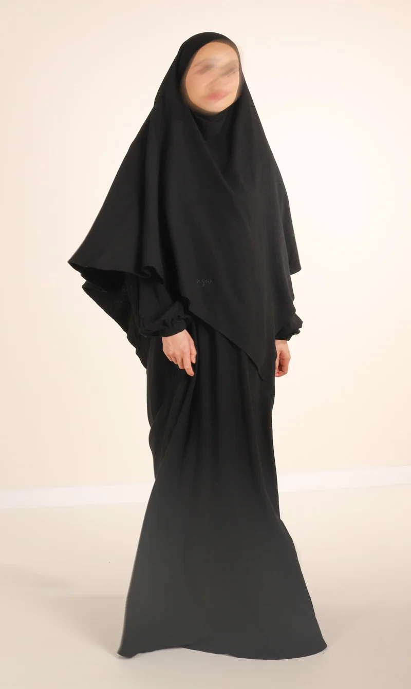Diamond Khimar (Krawatte) Nila Leinen – Schwarz