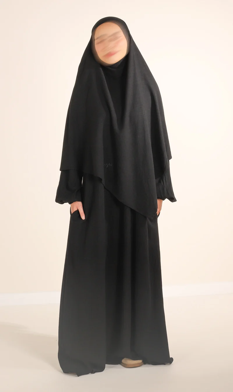 Diamond Khimar (Krawatte) Nila Leinen – Schwarz