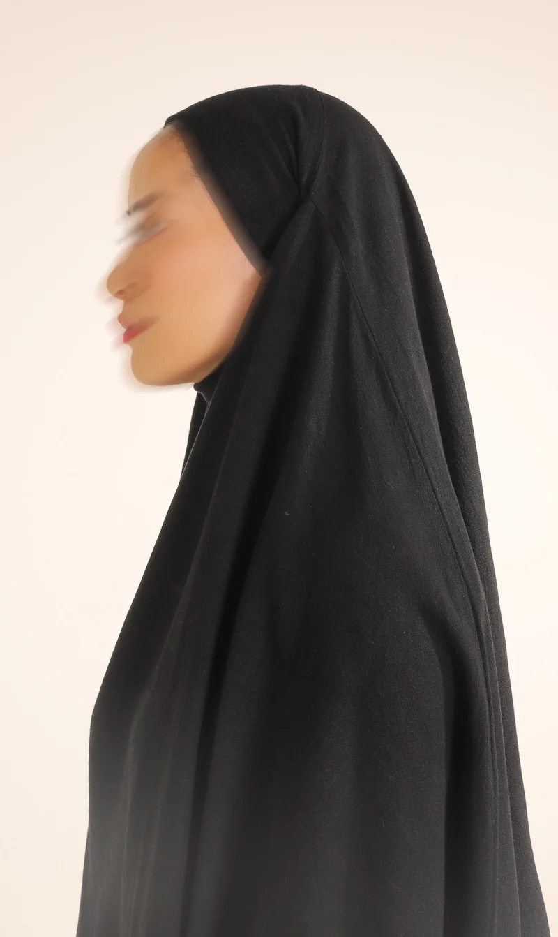 Diamond Khimar (Krawatte) Nila Leinen – Schwarz
