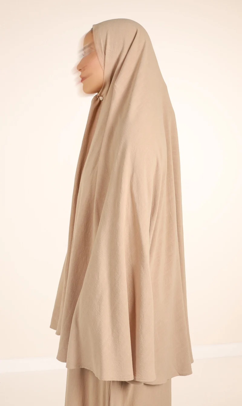 Diamond Khimar (Krawatte) Nila Linen – Taupe Desert