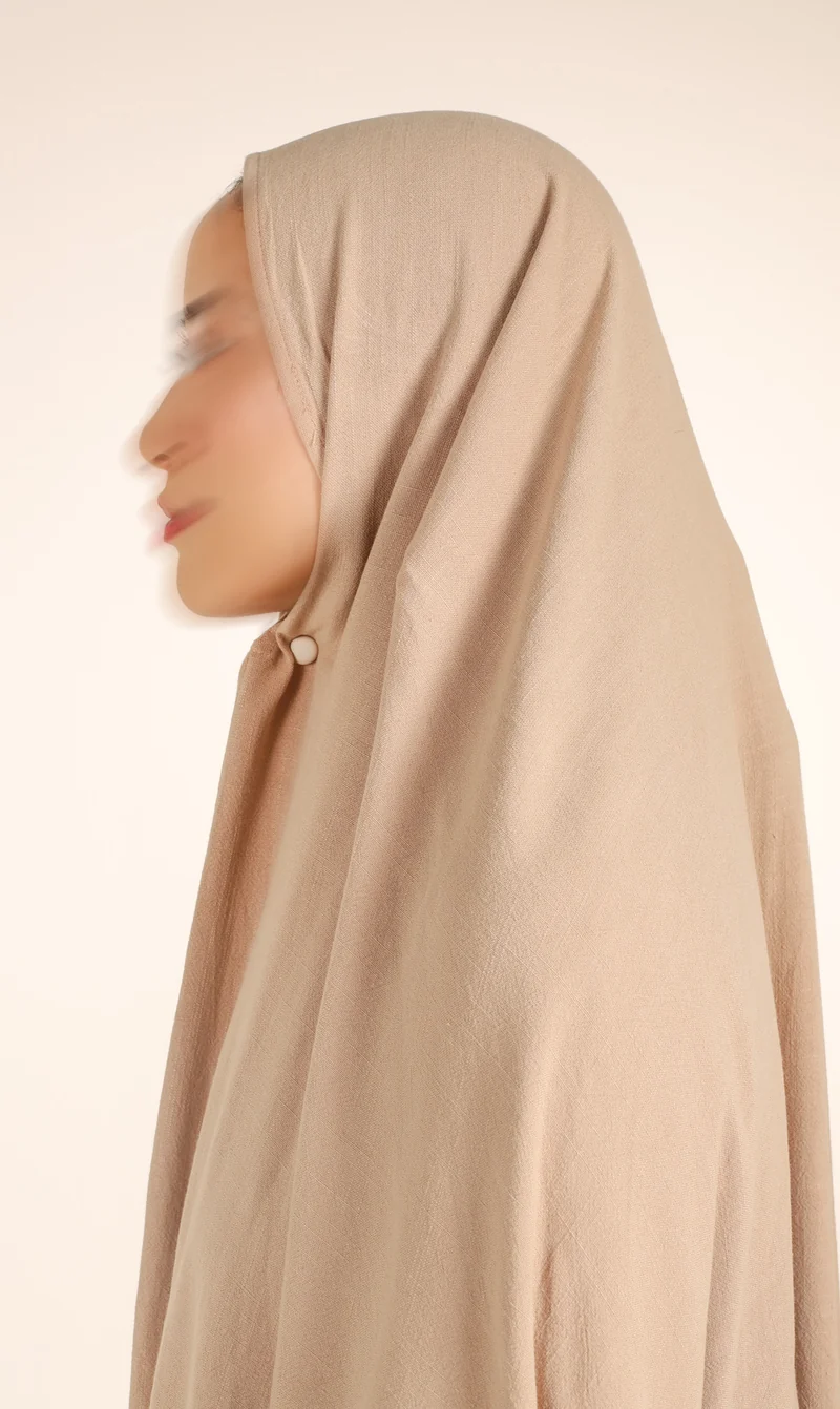 Diamond Khimar (Krawatte) Nila Linen – Taupe Desert