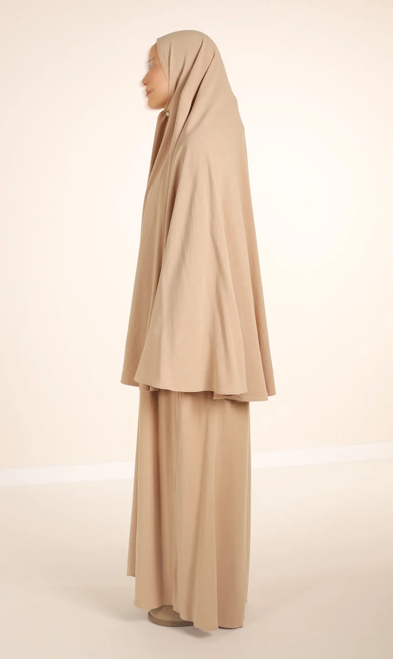 Diamond Khimar (Krawatte) Nila Linen – Taupe Desert