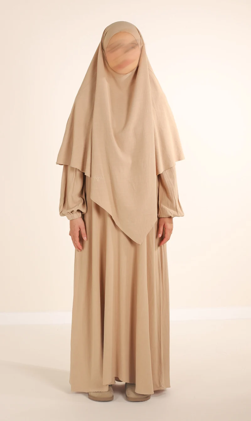 Diamond Khimar (Krawatte) Nila Linen – Taupe Desert