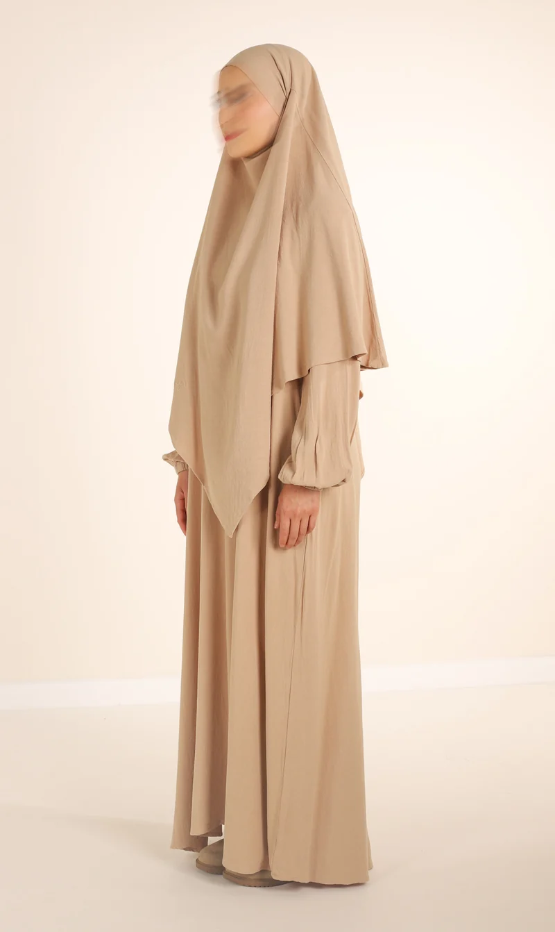 Diamond Khimar (Krawatte) Nila Linen – Taupe Desert