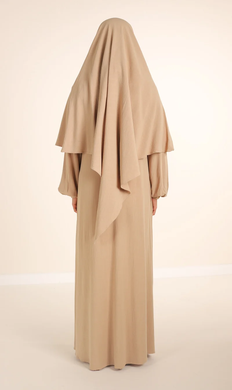 Diamond Khimar (Krawatte) Nila Linen – Taupe Desert