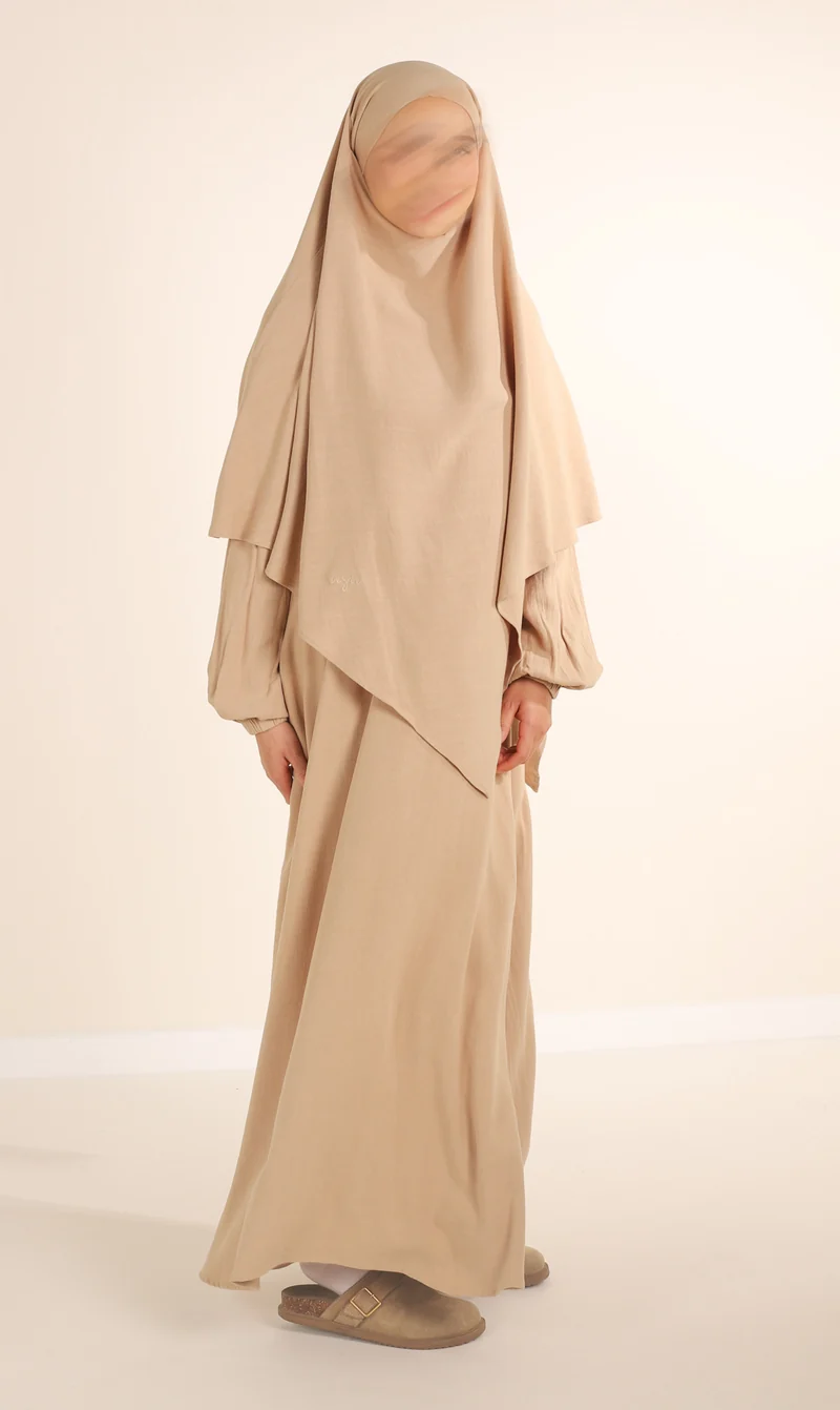Diamond Khimar (Krawatte) Nila Linen – Taupe Desert