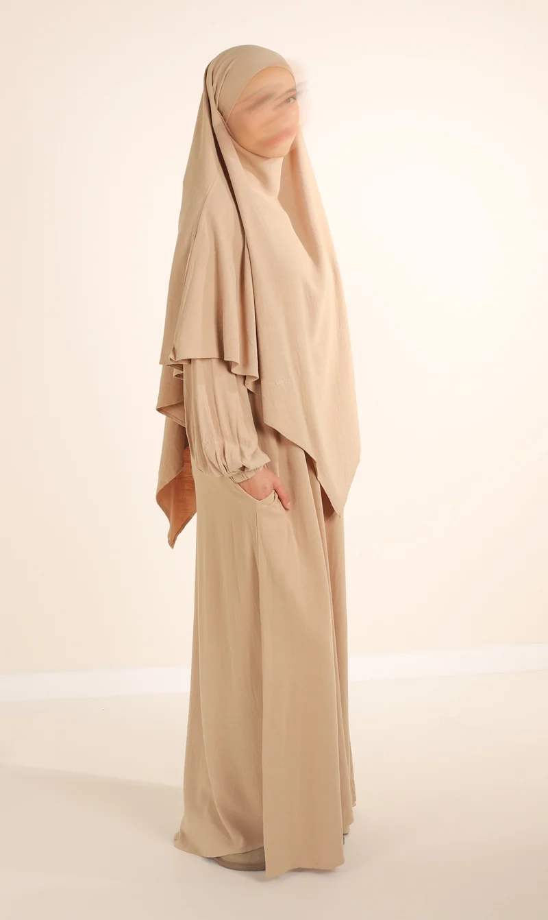 Diamond Khimar (Krawatte) Nila Linen – Taupe Desert