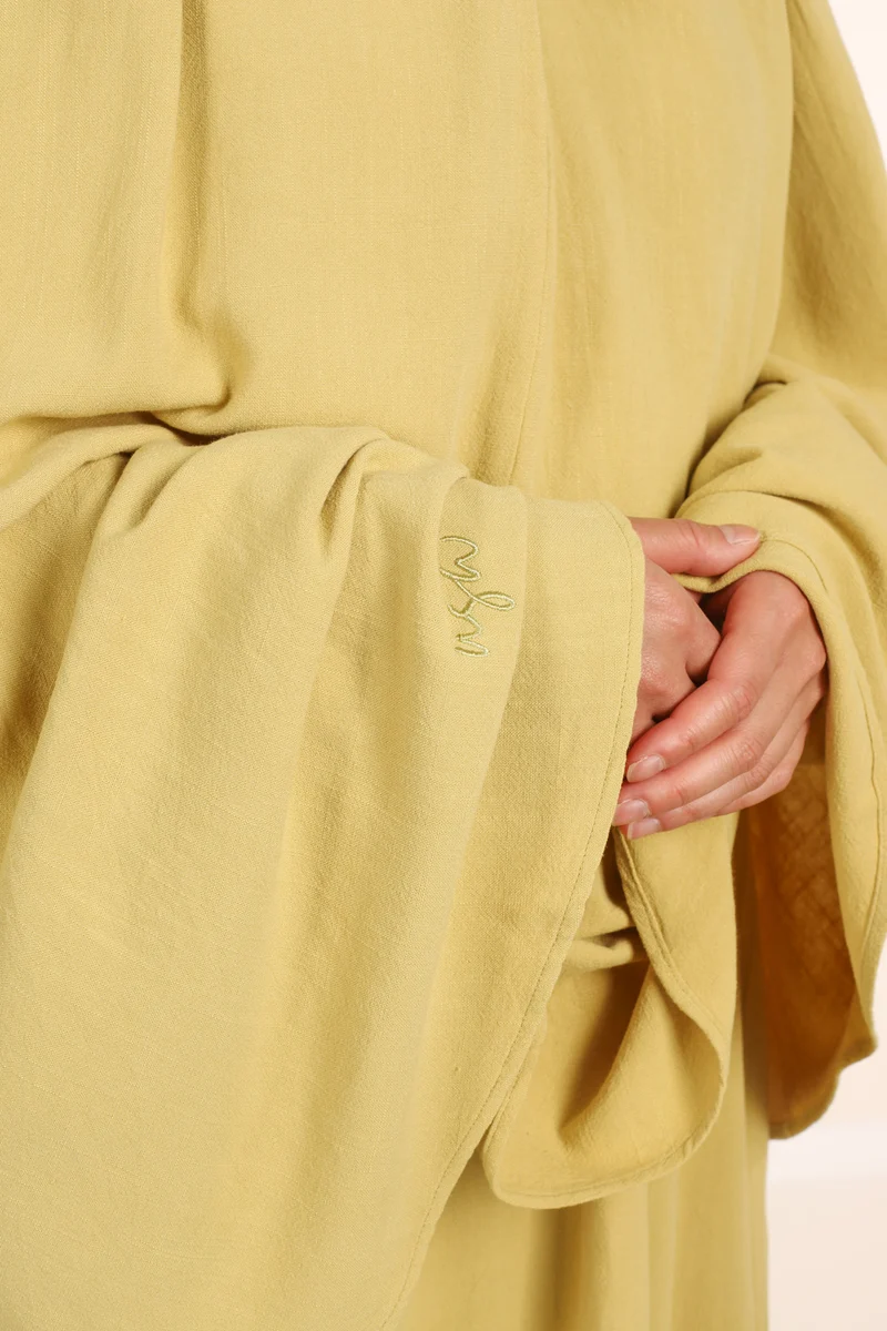 Diamond Khimar (Krawatte) Nila Leinen – Pistazie