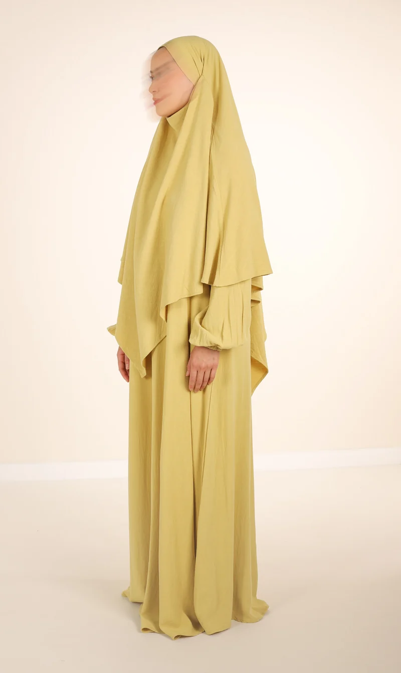 Diamond Khimar (Krawatte) Nila Leinen – Pistazie