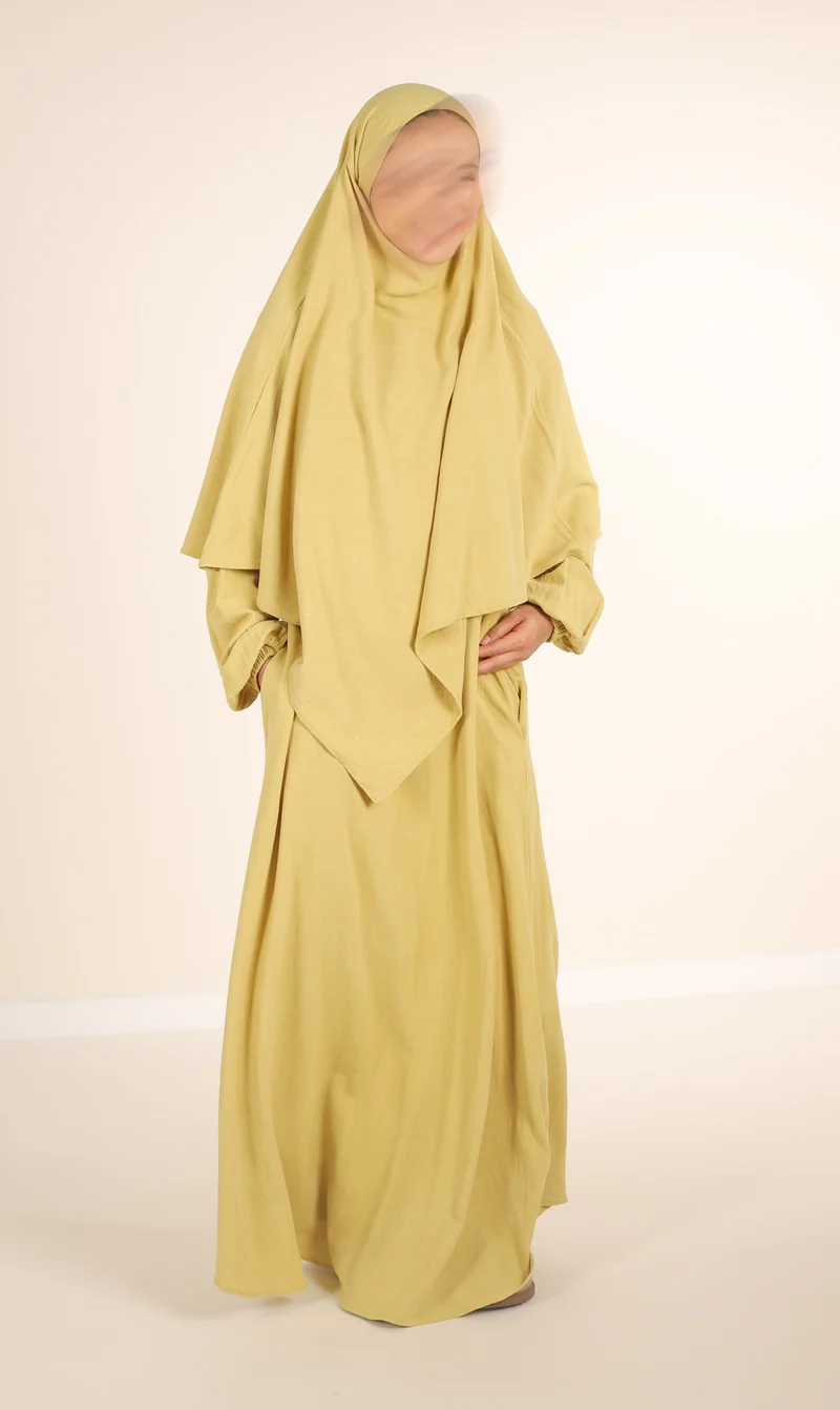 Diamond Khimar (Krawatte) Nila Leinen – Pistazie