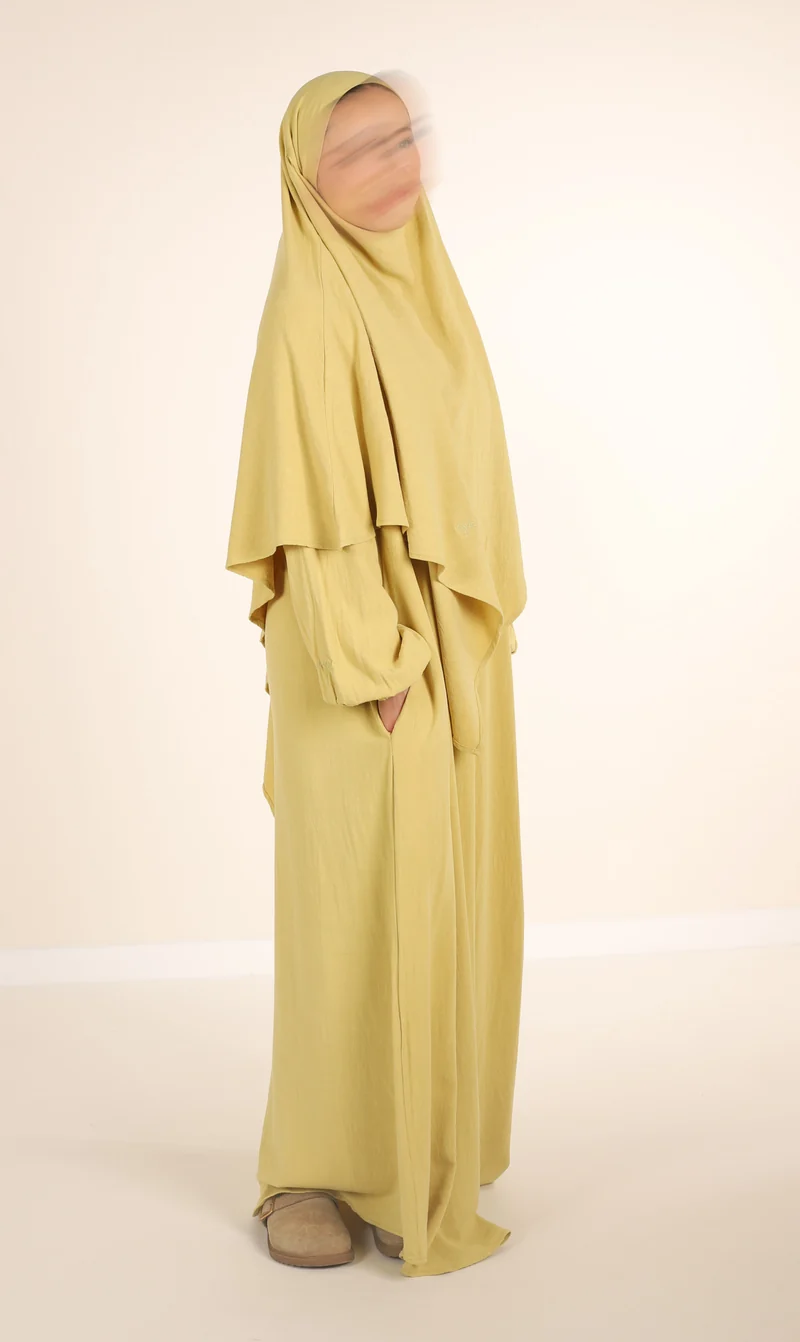 Diamond Khimar (Krawatte) Nila Leinen – Pistazie