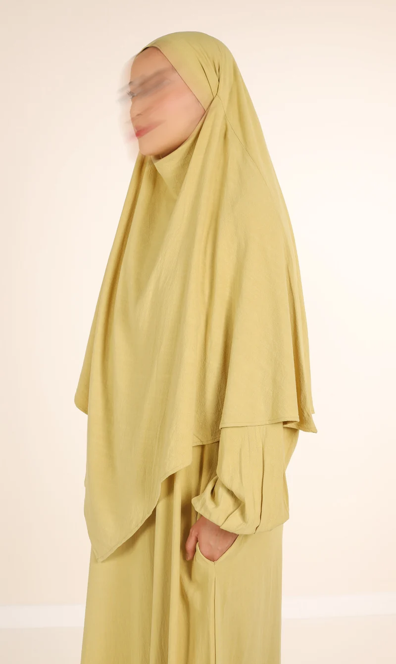 Diamond Khimar (Krawatte) Nila Leinen – Pistazie
