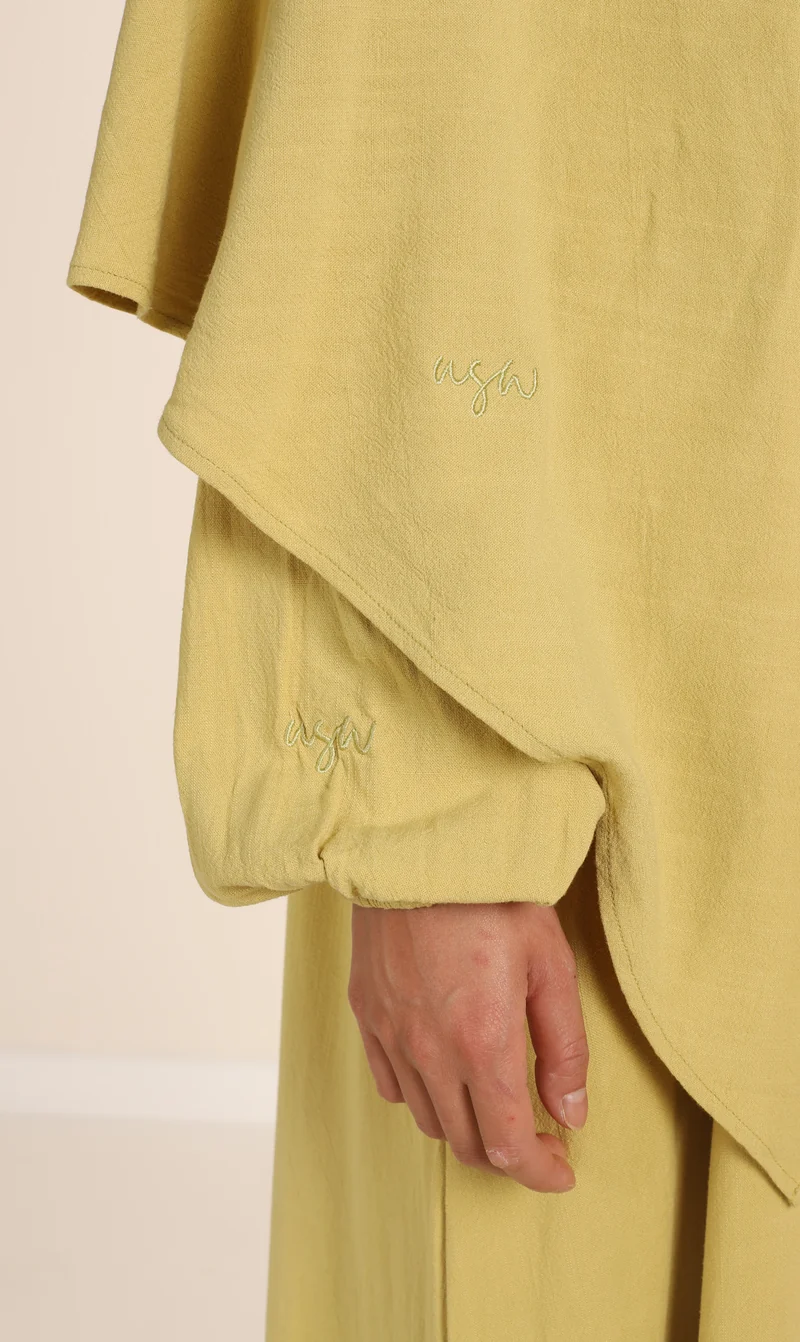 Diamond Khimar (Krawatte) Nila Leinen – Pistazie