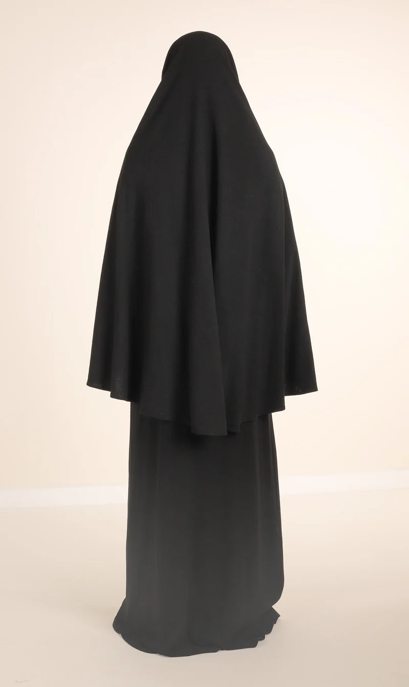 Hip Khimar NILA Leinen - Schwarz