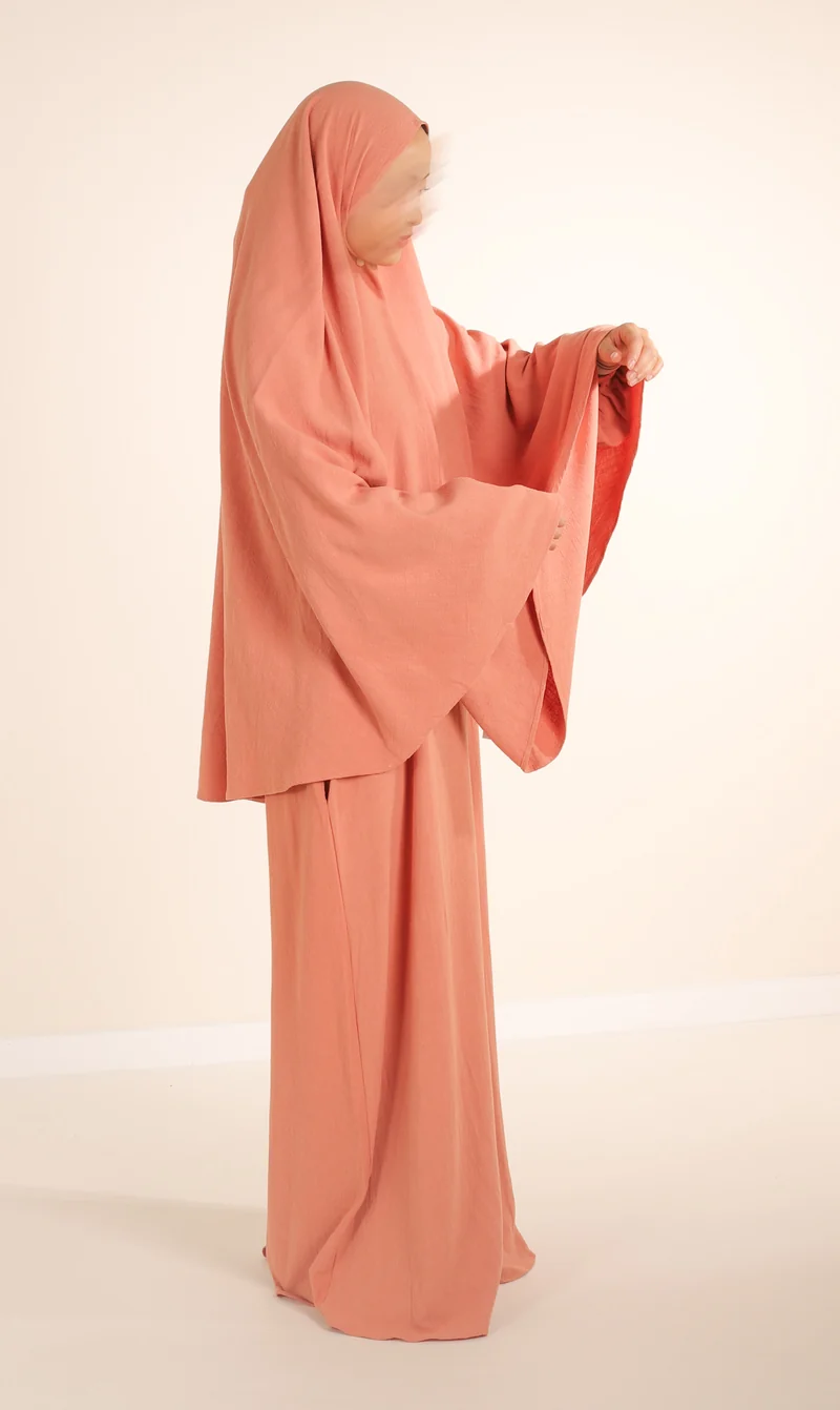 Hip Khimar Nila Leinen - Mocca