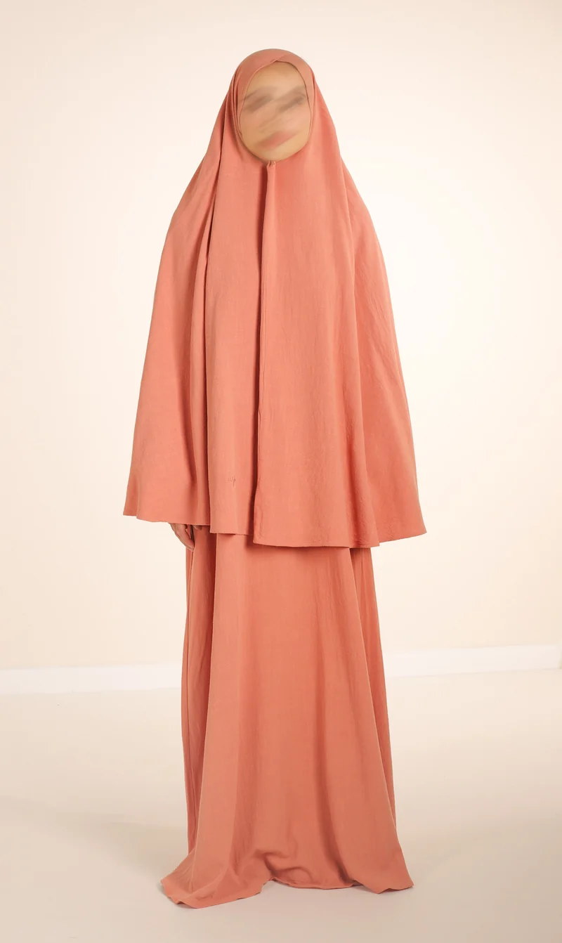 Hip Khimar Nila Leinen - Mocca