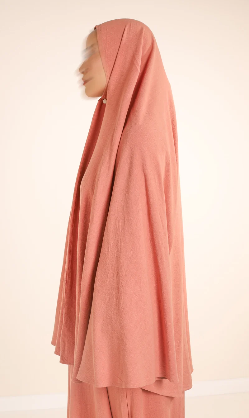 Hip Khimar Nila Leinen - Mocca