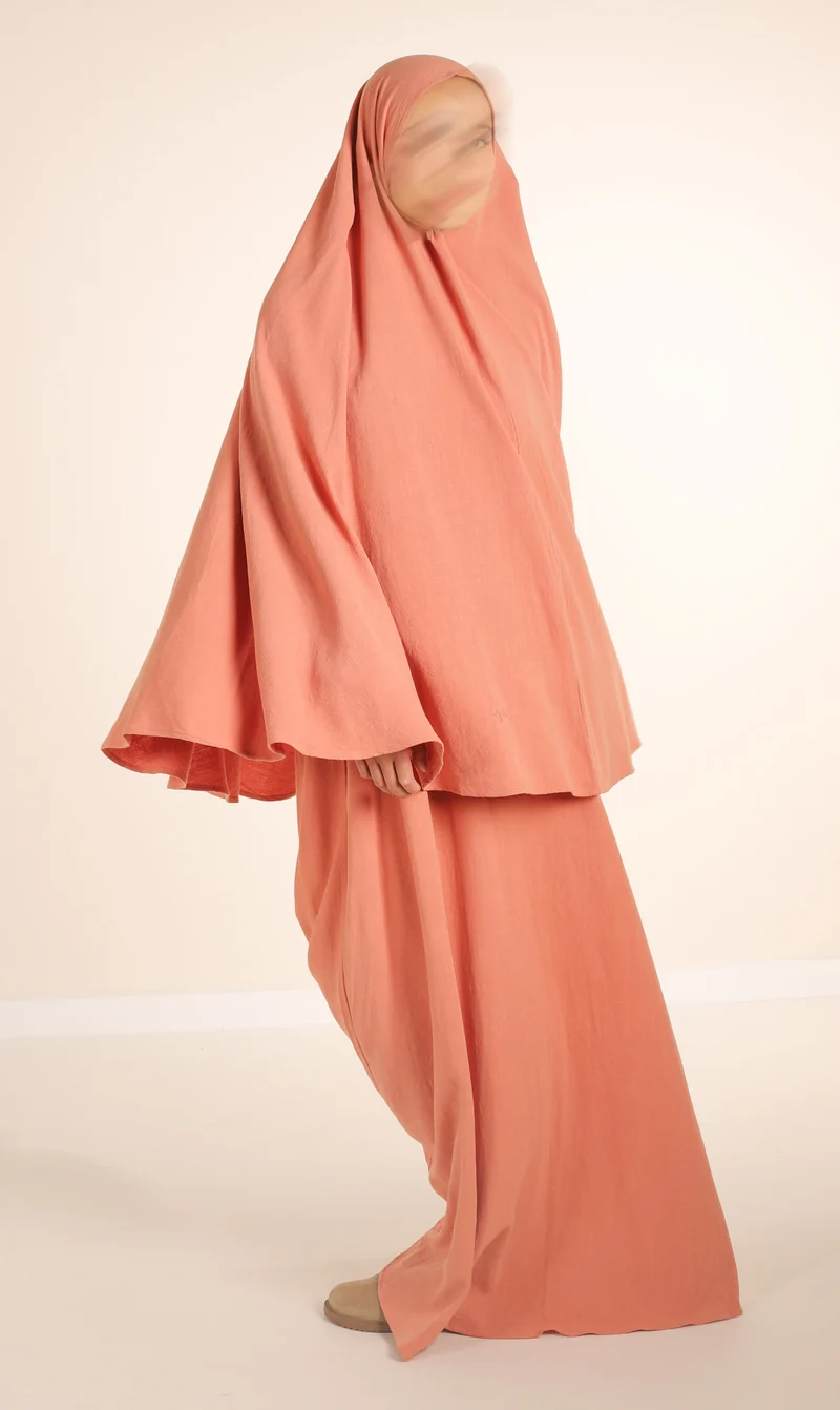 Hip Khimar Nila Leinen - Mocca