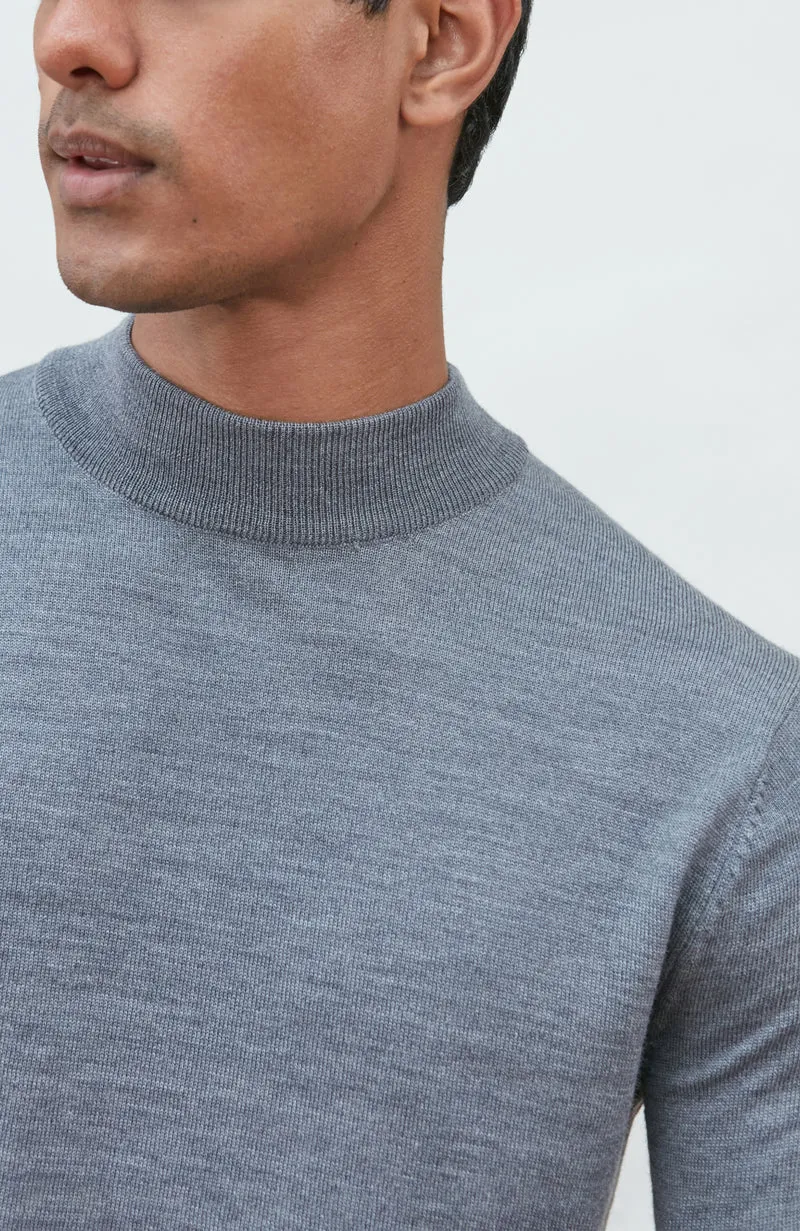 Rollkragenpullover aus extrafeiner Merinowolle für Herren