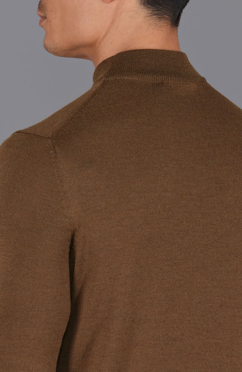 Rollkragenpullover aus extrafeiner Merinowolle für Herren