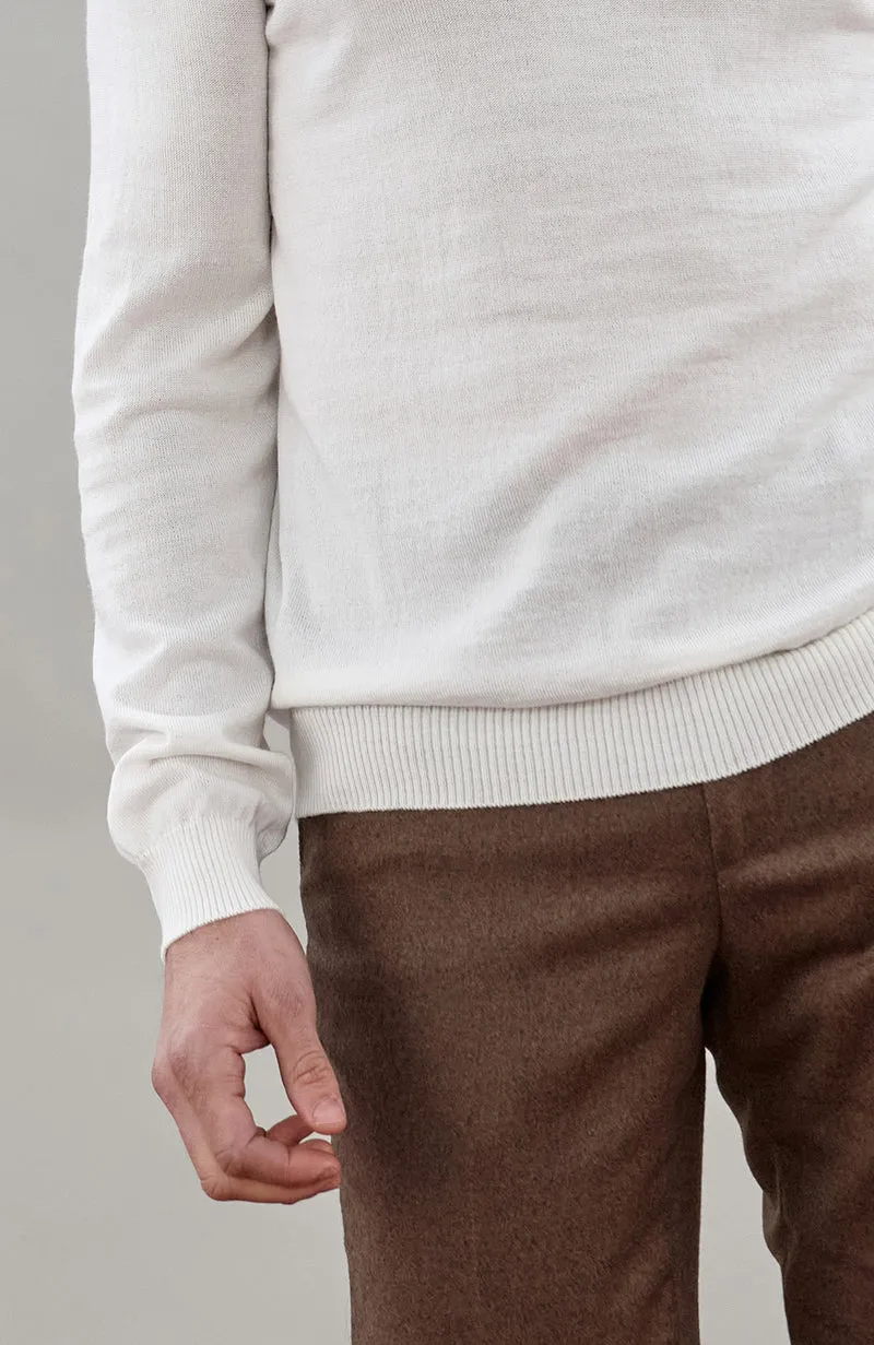 Rollkragenpullover aus extrafeiner Merinowolle für Herren