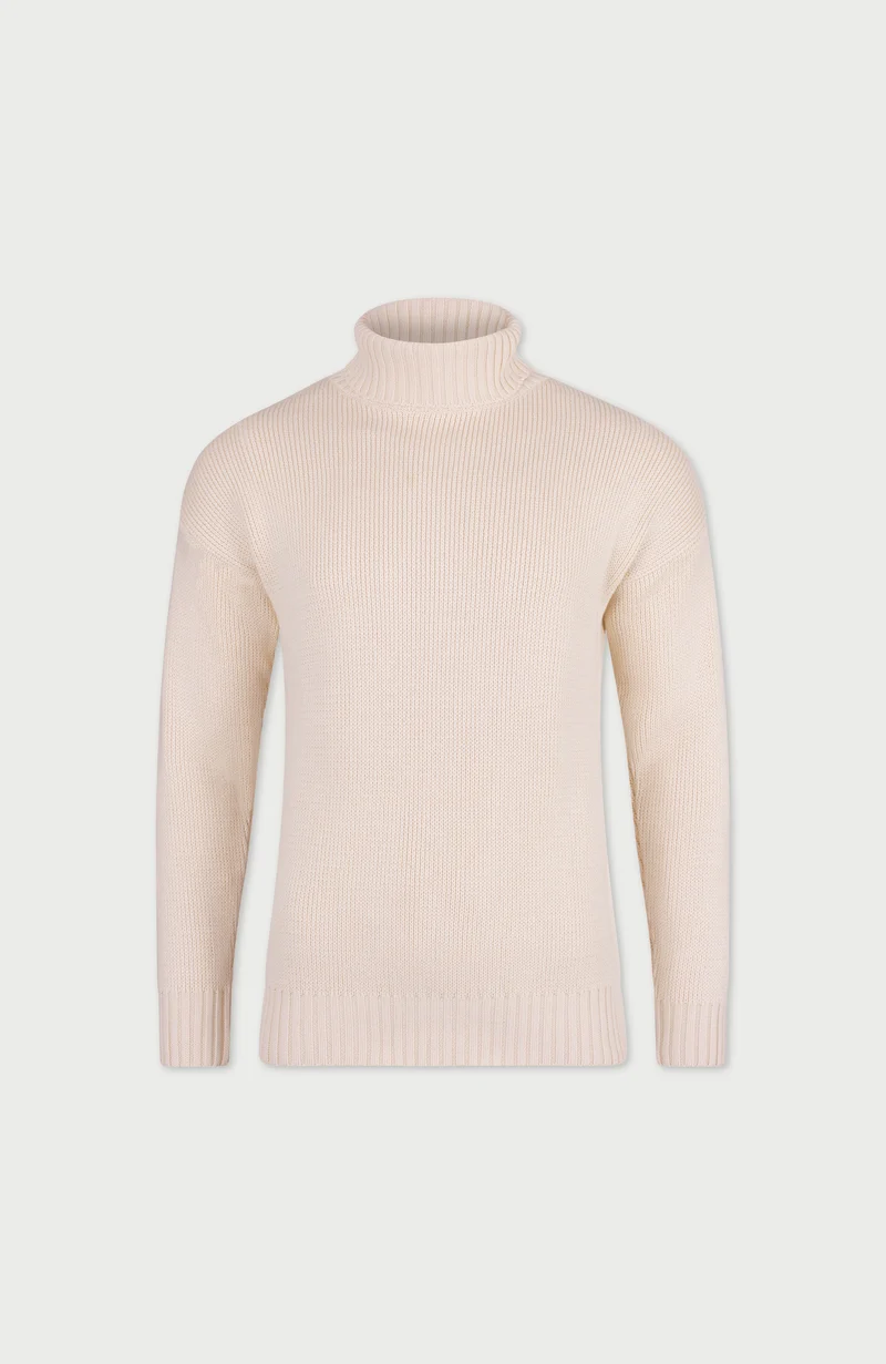 Herren-Rollkragenpullover „Submariner“ aus 100 % Baumwolle
