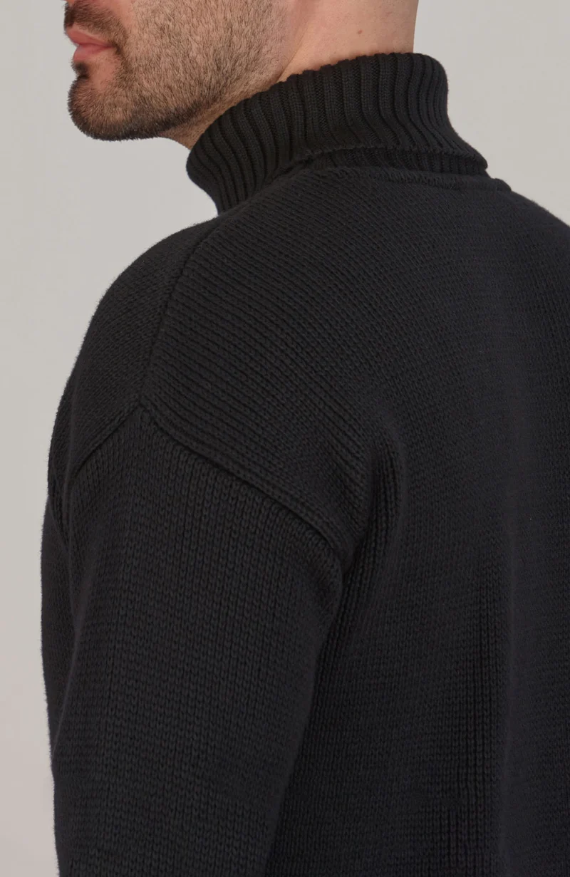 Herren-Rollkragenpullover „Submariner“ aus 100 % Baumwolle