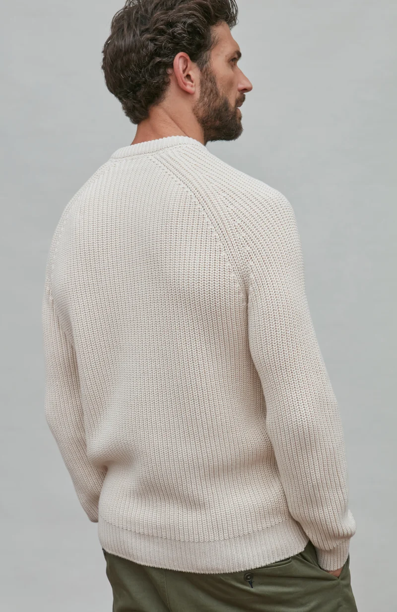 Herren-Pullover aus 100 % Fischer-Rippstrick-Baumwolle