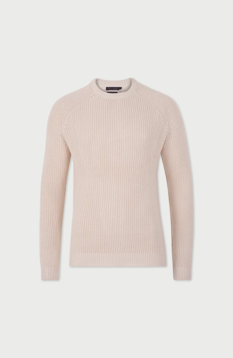 Herren-Pullover aus 100 % Fischer-Rippstrick-Baumwolle
