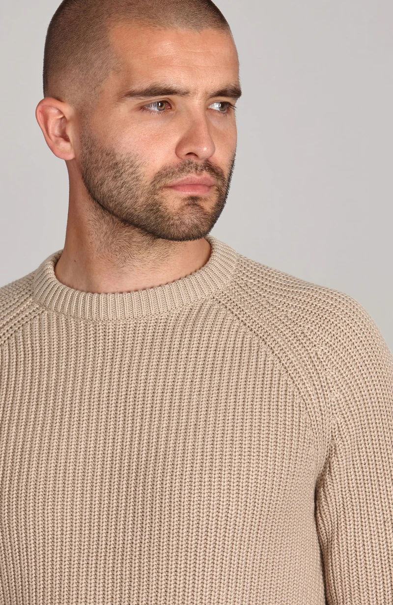 Herren-Pullover aus 100 % Fischer-Rippstrick-Baumwolle