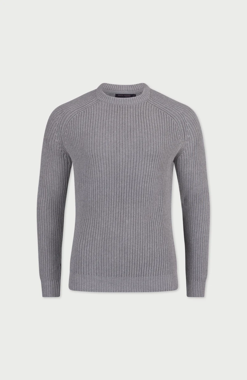 Herren-Pullover aus 100 % Fischer-Rippstrick-Baumwolle