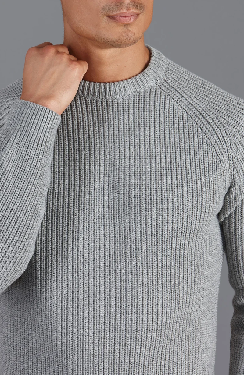 Herren-Pullover aus 100 % Fischer-Rippstrick-Baumwolle