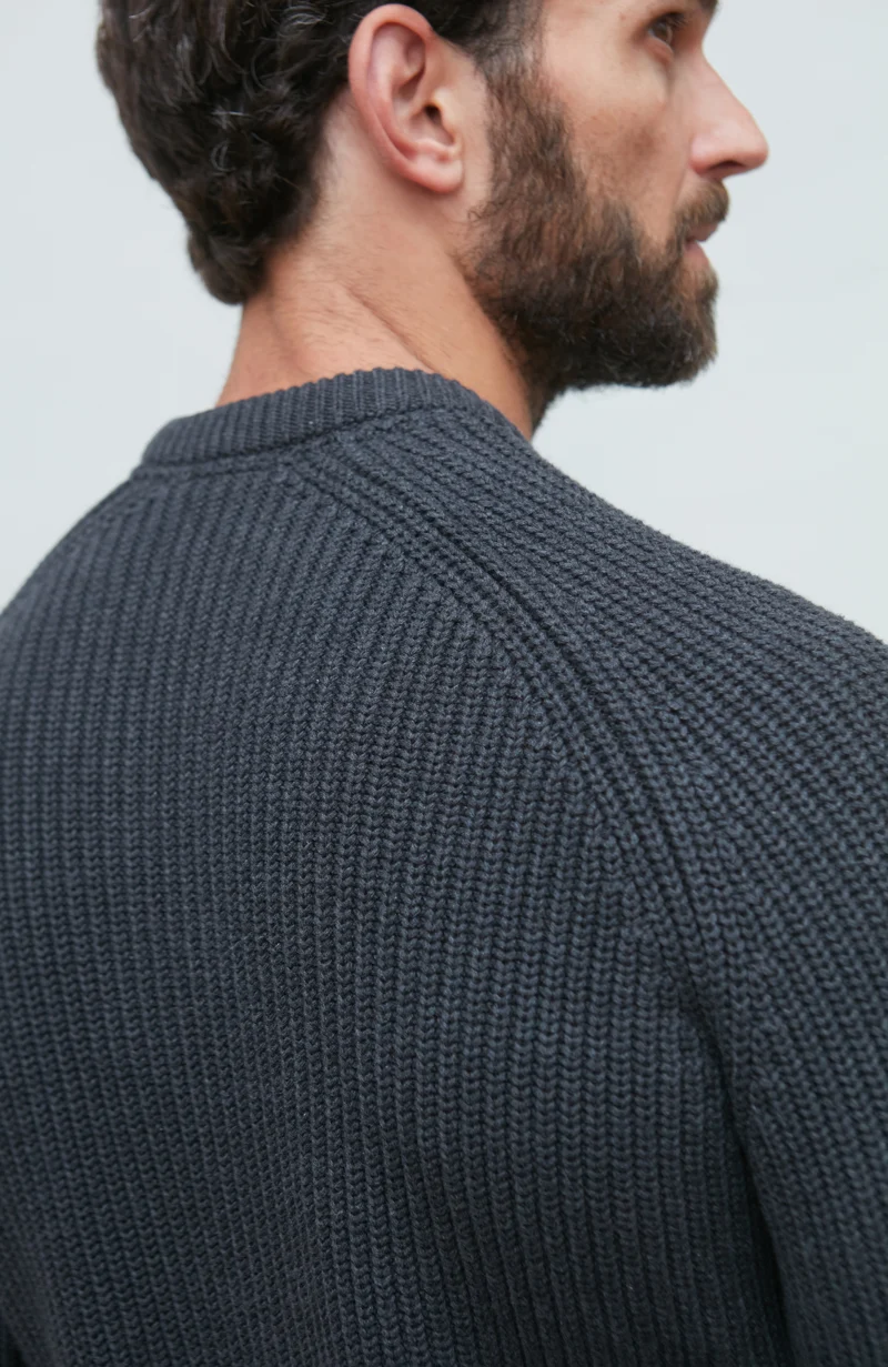 Herren-Pullover aus 100 % Fischer-Rippstrick-Baumwolle