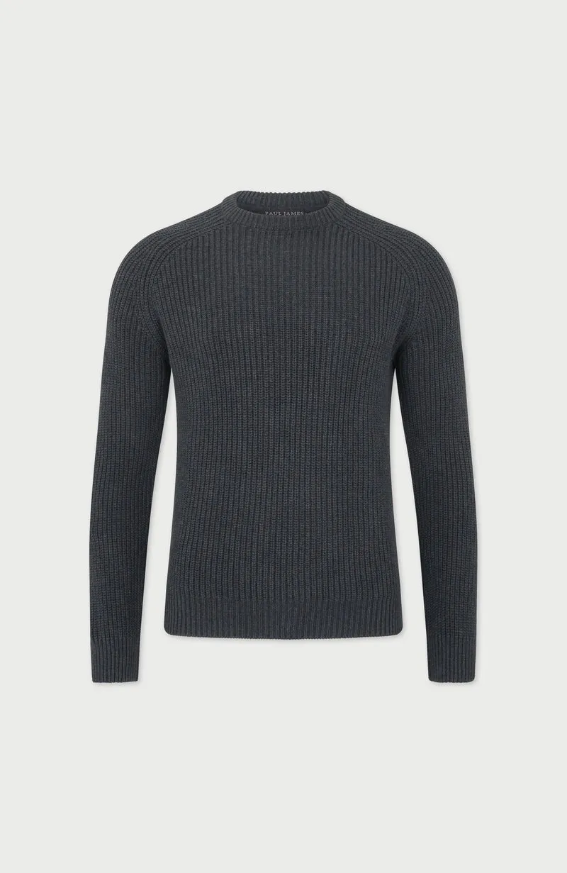 Herren-Pullover aus 100 % Fischer-Rippstrick-Baumwolle