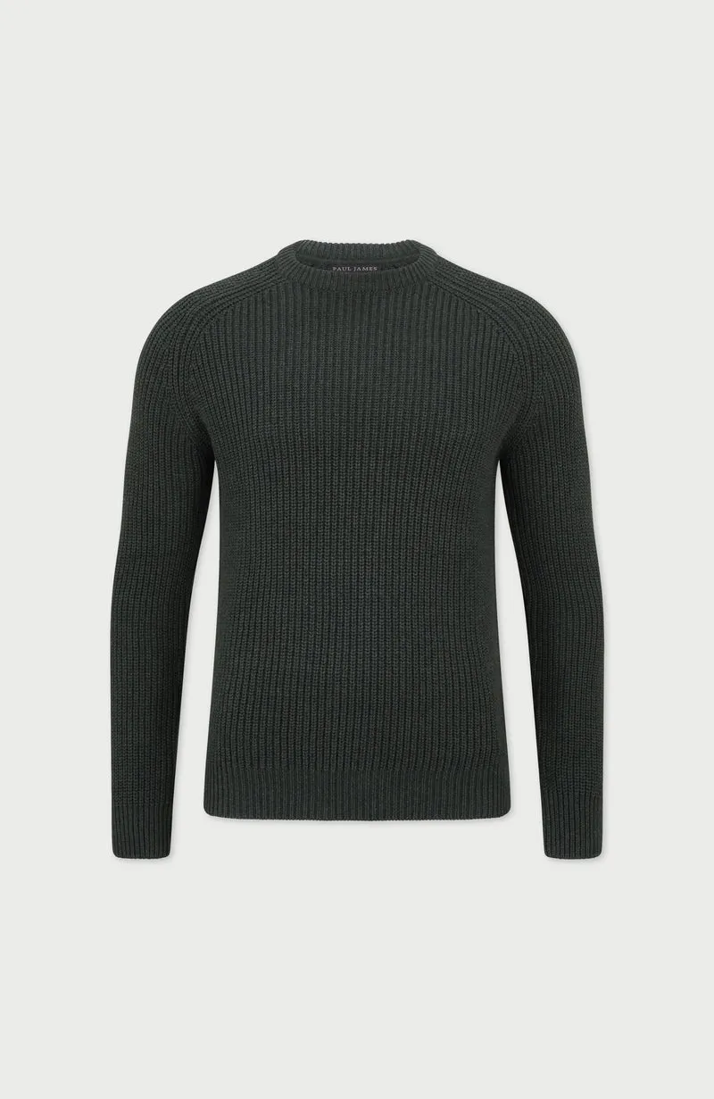 Herren-Pullover aus 100 % Fischer-Rippstrick-Baumwolle