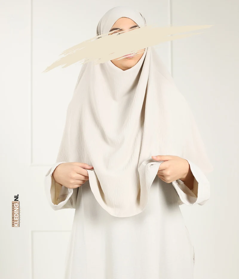 Krawatte zurück Amira Khimar Jazz - Creme