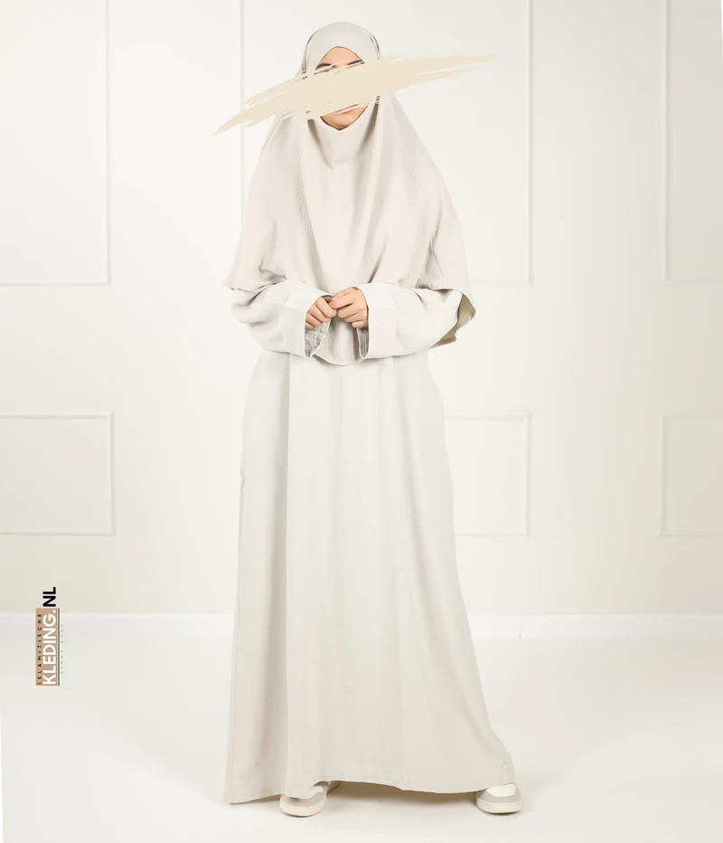 Krawatte zurück Amira Khimar Jazz - Creme