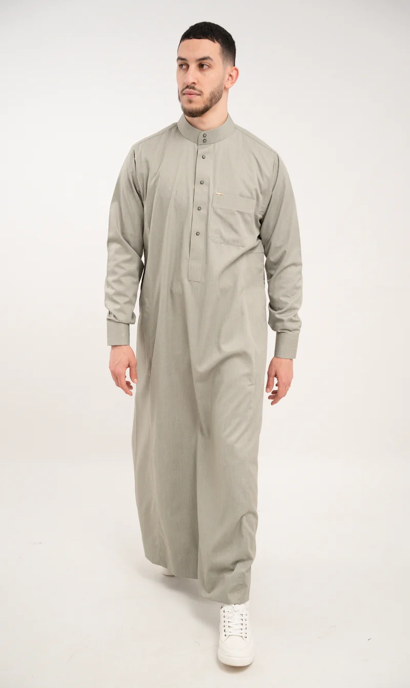 Chino Saudi Qamis - Grey N