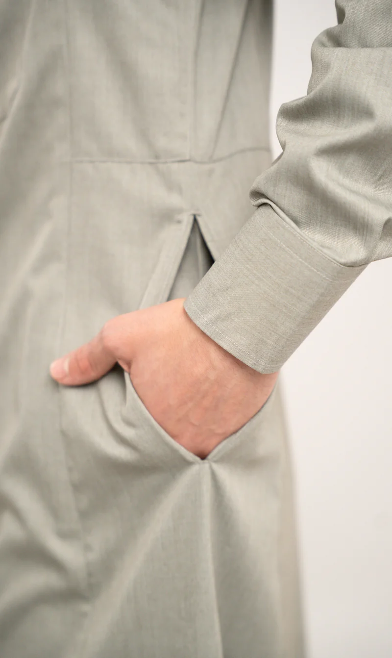 Chino Saudi Qamis - Grey N