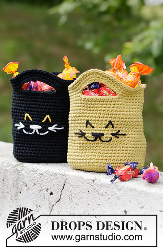 Bonbontasche Cat Tricks (Häkelset)
