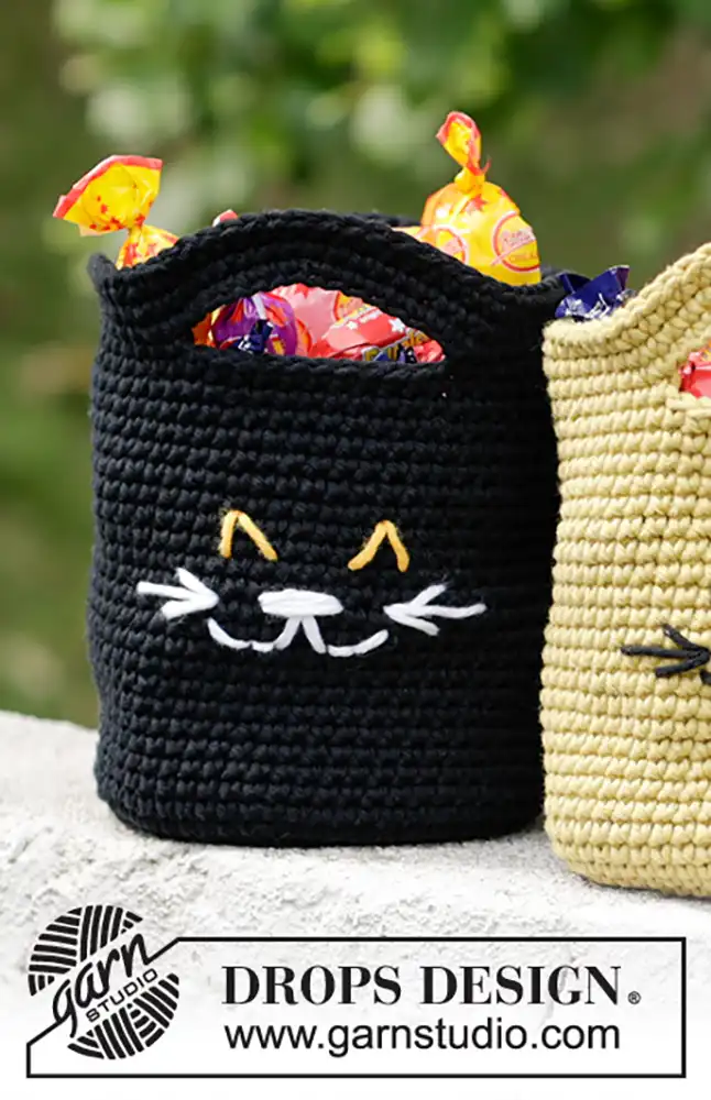 Bonbontasche Cat Tricks (Häkelset)