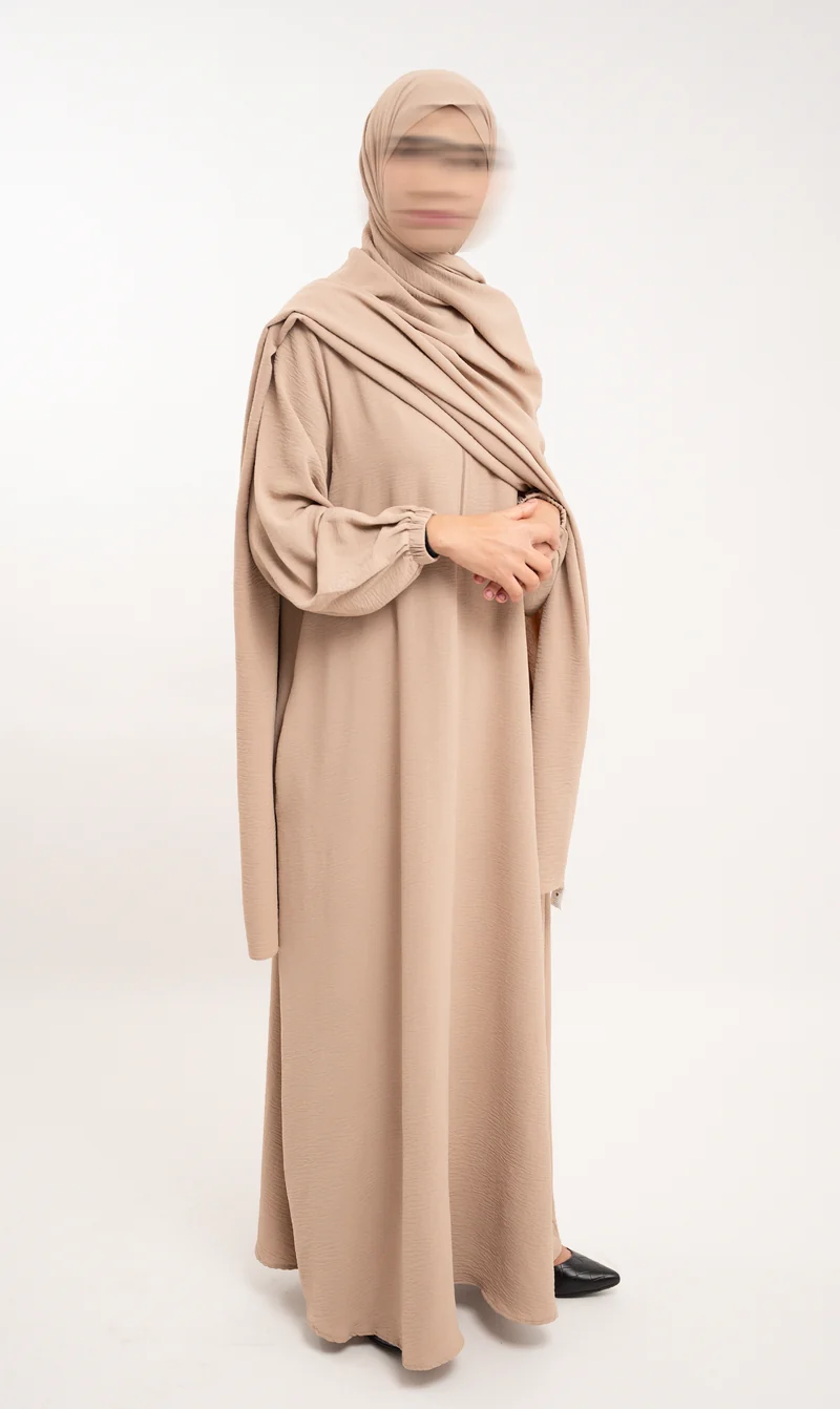 A-Linien-Puff-Jazz-Abaya R - Taupe