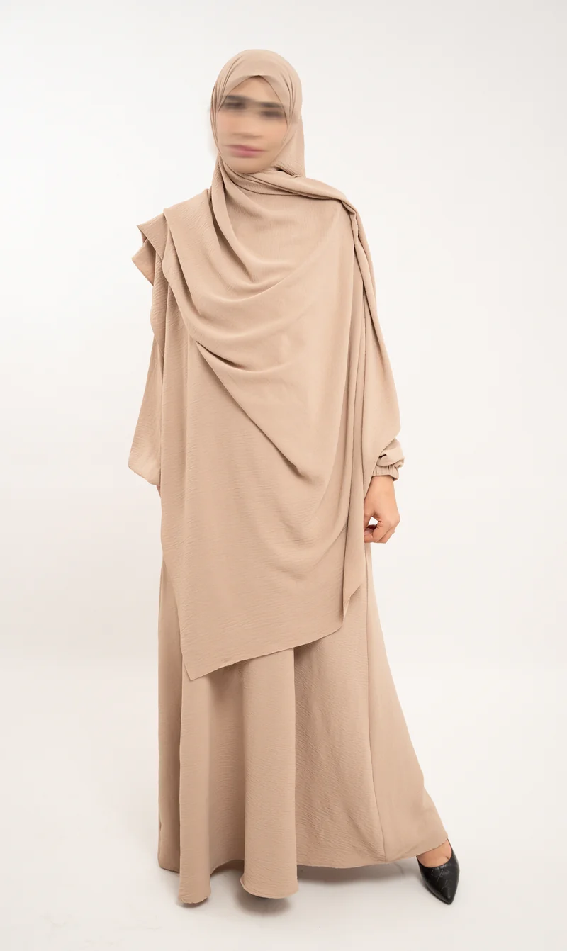 A-Linien-Puff-Jazz-Abaya R - Taupe