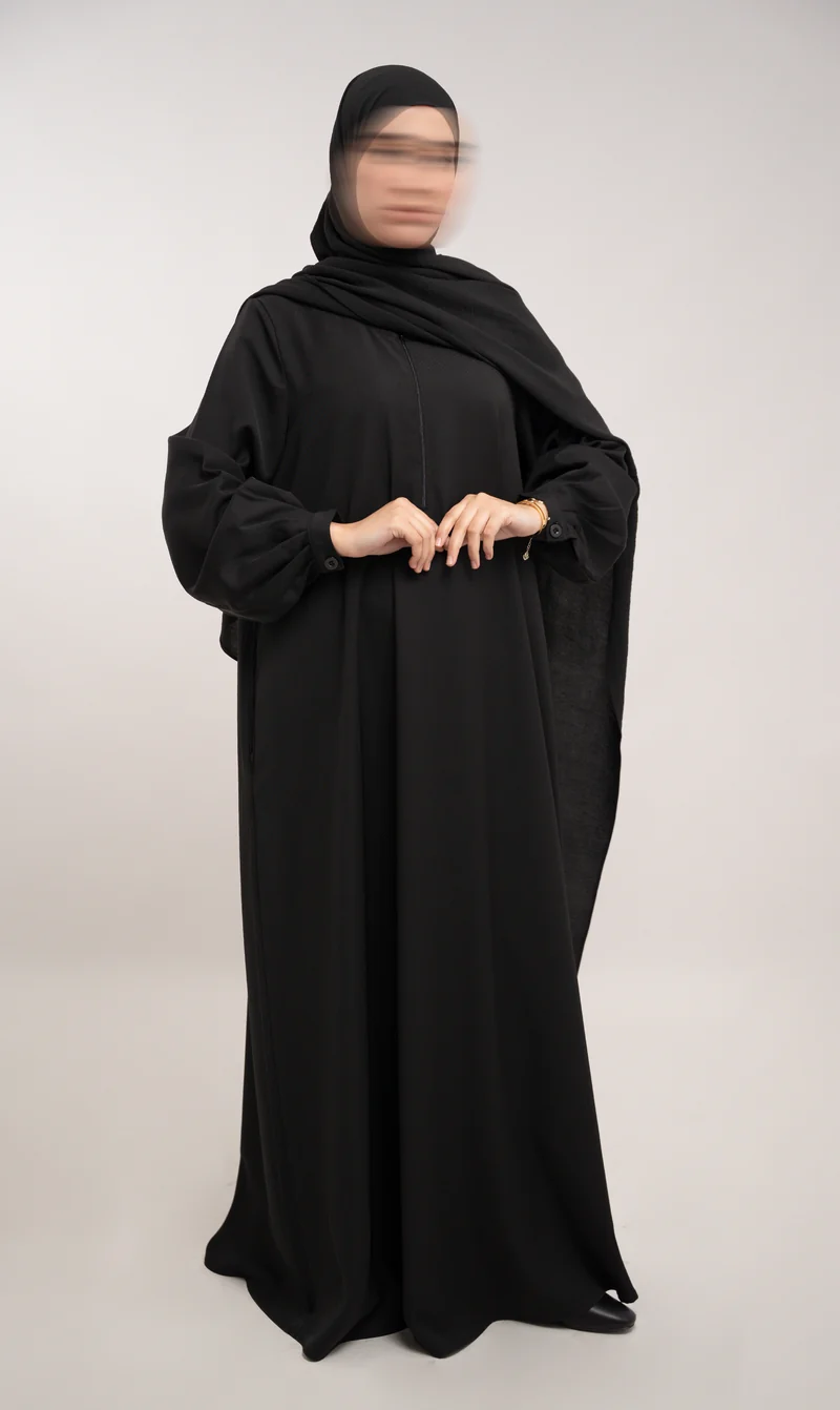 A-Linien-Abaya TAYMA R - Schwarz