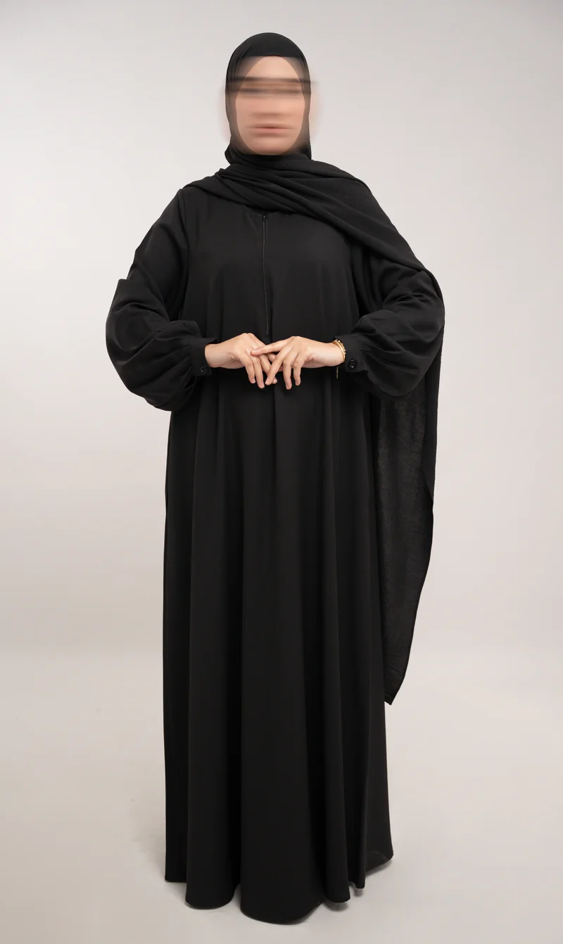 A-Linien-Abaya TAYMA R - Schwarz