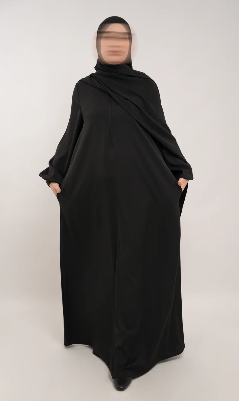 A-Linien-Abaya TAYMA R - Schwarz
