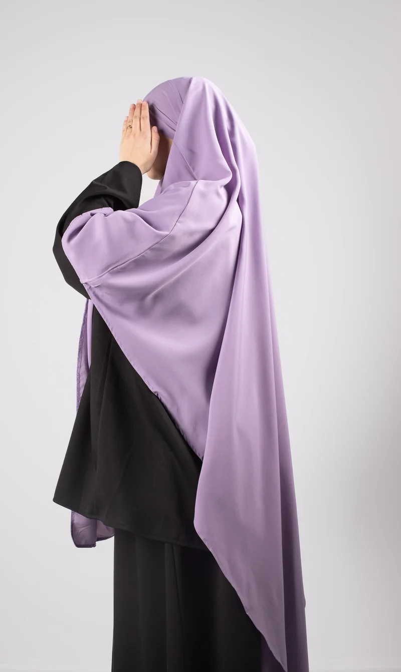 XL Dreieck Khimar - Orchidee