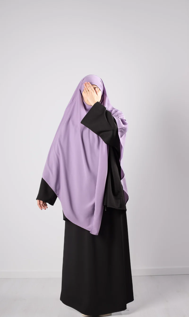 XL Dreieck Khimar - Orchidee